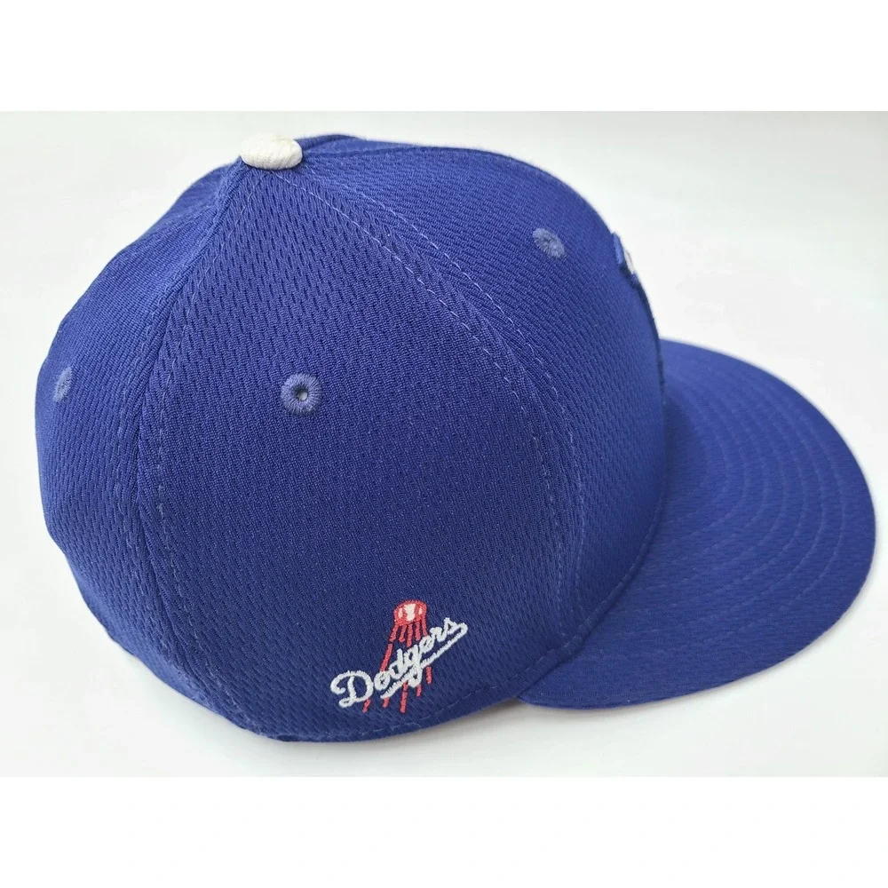 Los Angeles Dodgers New Era 59Fifty Fitted 7 Hat Cap Polyester MLB Baseball Blue